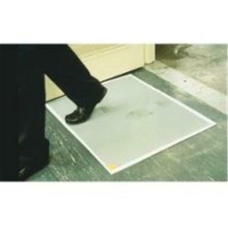 LUDLOW COMPOSITES Crown Walk-N-Clean Indoor Adhesive Mat 31.5 in. x 25.5 in. - Gray CRO WC3125S GRA